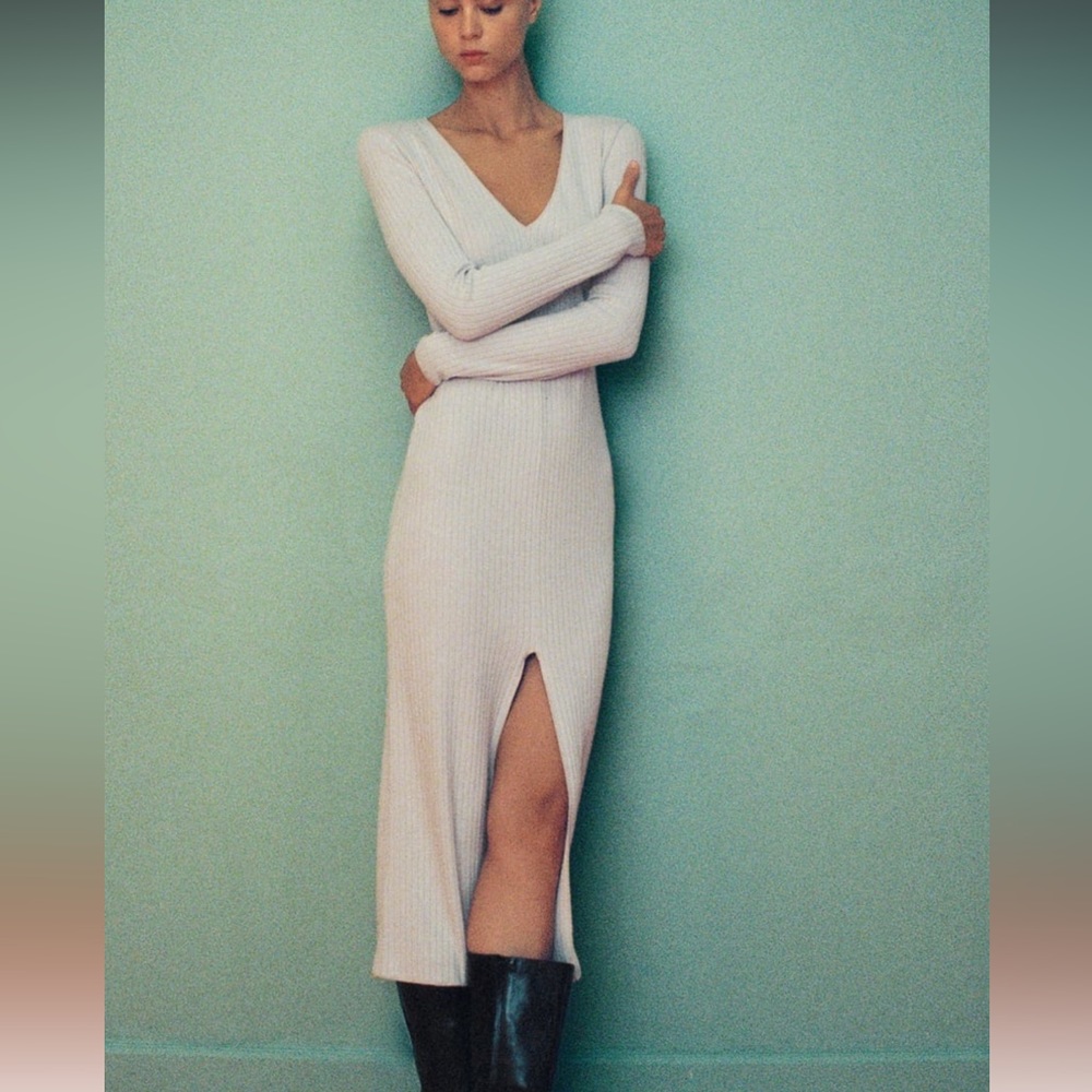 - Zara long dress ribbed